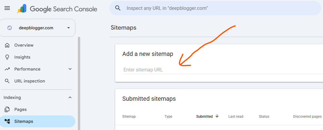 Blogger sitemap