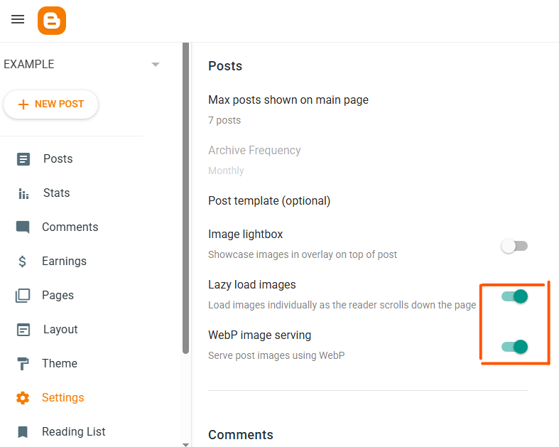 Blogger image seo